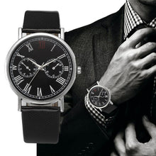 Load image into Gallery viewer, Fashion Men Watches Retro Design Roman numeral Dial Quartz