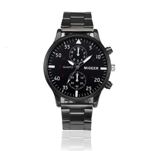 Luxury Men Watches Fashion Stainless Steel Analog Quartz Wrist Watch Casual Sport