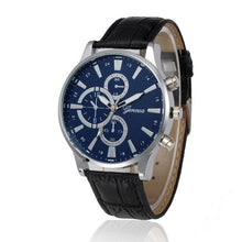 Load image into Gallery viewer, Fashion Men Watches Retro Design Brown Black Leather Band Analog Alloy Quartz