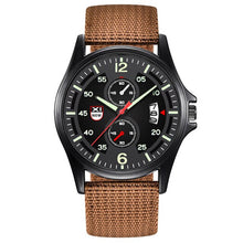 Load image into Gallery viewer, Luxury Men Watches Fashion Military Sport Nylon Strap Quartz Wrist Watch Casual Date