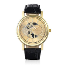 Load image into Gallery viewer, Luxury Men Watches Fashion Mens Quartz Leather Wrist Watch Casual Hollow Dial Sport Male Watch Clock