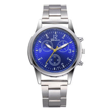 Load image into Gallery viewer, Luxury Men Watches Fashion Stainless Steel Quartz Wrist Watch Casual Analog Sport Mens Silver Clock