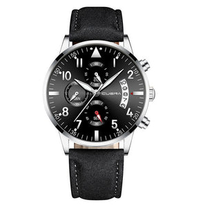 Fashion Men Watches Luxury Leather  Quartz Date Wrist Watch Mens Casual Military Sport